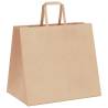 Eco-Friendly Paper Bags with Handles - 250 pcs - Brown