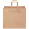 Eco-Friendly Paper Bags with Handles - 250 pcs - Brown