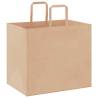 Eco-Friendly Paper Bags with Handles - 250 pcs - Brown