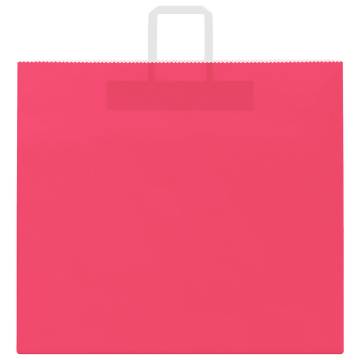 250 Pink Paper Bags with Handles - Eco-Friendly Packaging