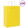  Paper Bags 50 pcs with Handles Yellow 32x17x44 cm Colour yellow Size 32 x 17 x 44 cm Quantity in Package 50 