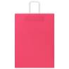 Eco-friendly Pink Paper Bags with Handles - 50 pcs | HipoMarket