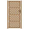 Garden Gate 105x205 cm Weathering Steel Cross Design - Durable & Elega