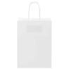 Sustainable Paper Bags with Handles - 50 pcs White | HipoMarket