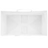 Sustainable Paper Bags with Handles - 50 pcs White | HipoMarket