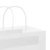 Sustainable Paper Bags with Handles - 50 pcs White | HipoMarket