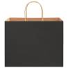 Premium Black Paper Bags with Handles - 50 pcs | Hipo Market