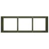 Stylish Olive Green Planter - 120x40x40 cm Cold-Rolled Steel