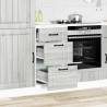 Lucca Grey Kitchen Base Cabinet | Durable Engineered Wood