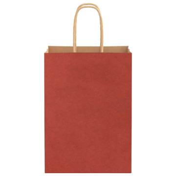 Red Paper Bags 50 pcs with Handles | Eco-Friendly & Durable