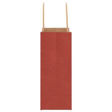 Red Paper Bags 50 pcs with Handles | Eco-Friendly & Durable