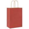 Red Paper Bags 50 pcs with Handles | Eco-Friendly & Durable