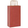 Red Paper Bags 50 pcs with Handles - Eco-Friendly & Durable