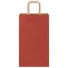 Red Paper Bags 50 pcs with Handles - Eco-Friendly & Durable