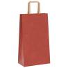 Red Paper Bags 50 pcs with Handles - Eco-Friendly & Durable