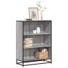 Stylish Grey Sonoma Book Cabinet - Durable Storage Solution