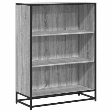 Stylish Grey Sonoma Book Cabinet - Durable Storage Solution