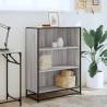 Stylish Grey Sonoma Book Cabinet - Durable Storage Solution