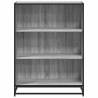 Stylish Grey Sonoma Book Cabinet - Durable Storage Solution