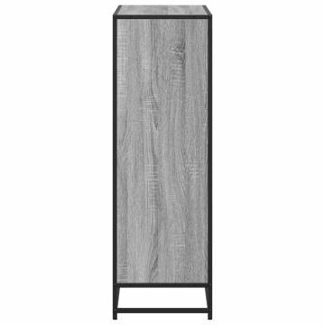 Stylish Grey Sonoma Book Cabinet - Durable Storage Solution