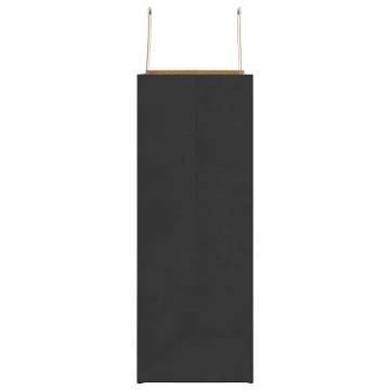 50 Pcs Black Paper Bags with Handles - Eco-Friendly & Versatile