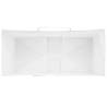 Paper Bags with Handles - 250 pcs, White, 18x8x22 cm