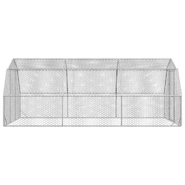 Chicken Run 2.5x6x2.25 m | Galvanised Steel - Hipomarket