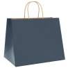 250 Blue Paper Bags with Handles - Sustainable & Versatile