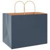 250 Blue Paper Bags with Handles - Sustainable & Versatile