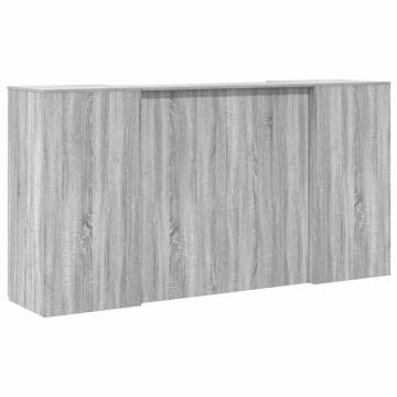 Reception Desk Grey Sonoma - Stylish & Functional Design