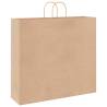 Durable Brown Paper Bags with Handles - 50 pcs | HipoMarket