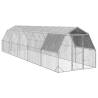 Chicken Run with Roof - 2.5x10m Galvanised Steel