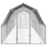 Chicken Run with Roof - 2.5x10m Galvanised Steel