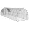 Chicken Run with Roof - 2.5x10m Galvanised Steel