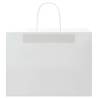 250 White Paper Bags with Handles - Eco-Friendly & Durable