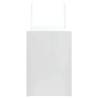 250 White Paper Bags with Handles - Eco-Friendly & Durable