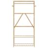 Bamboo Clothes Rack with Shelves | 80x40x175 cm | HipoMarket