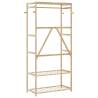 Bamboo Clothes Rack with Shelves | 80x40x175 cm | HipoMarket