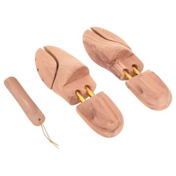 Shoe Stretcher with Shoe Horn EU 44-45 Solid Cedar Wood