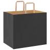 50 Pack Black Paper Bags with Handles - Eco-Friendly & Durable