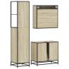 3 Piece Bathroom Furniture Set - Sonoma Oak Wood | HipoMarket