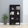  Book CabinetSideboard High Gloss Grey 66x30x130 cm Engineered Wood Colour high gloss grey Size 66 x 30 x 130 cm Quantity in Package 1 