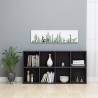 High Gloss Grey Book Cabinet & Sideboard - 66x30x130 cm