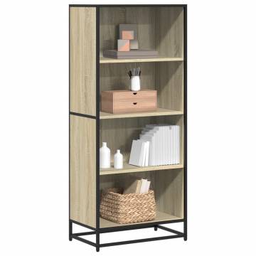 Bookcase Sonoma Oak 60x35x139 cm - Modern Engineered Wood Storage