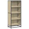 Bookcase Sonoma Oak 60x35x139 cm - Modern Engineered Wood Storage