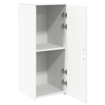 White Storage Cabinet 40x45x103.5 cm - Durable Engineered Wood