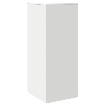 White Storage Cabinet 40x45x103.5 cm - Durable Engineered Wood