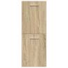 4 Piece Bathroom Furniture Set - Sonoma Oak Wood | HipoMarket