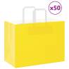  Paper Bags 50 pcs with Handles Yellow 32x17x25 cm Colour yellow Size 32 x 17 x 25 cm Quantity in Package 50 