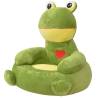 Plush Children's Chair Frog Green - Comfortable Kids Armchair